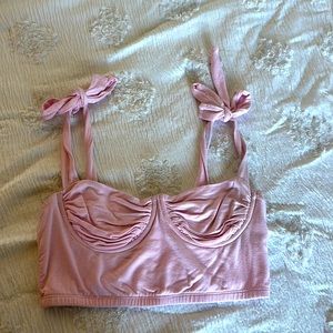 Light pink crop top from Adika, size M